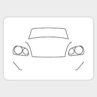 Citroen DS outline graphic (black) Sticker